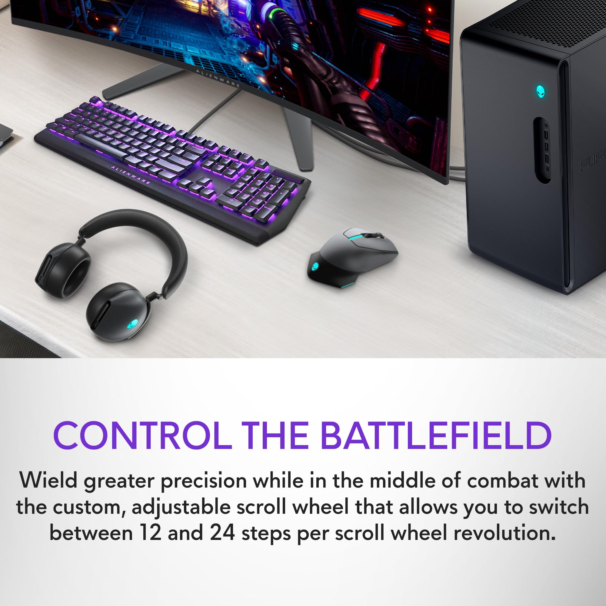 Foto 4 pulgar | Ratón Para Juegos Alienware Aw720m Tri-mode Inalámbrico 26,000 Dpi - Venta Internacional.