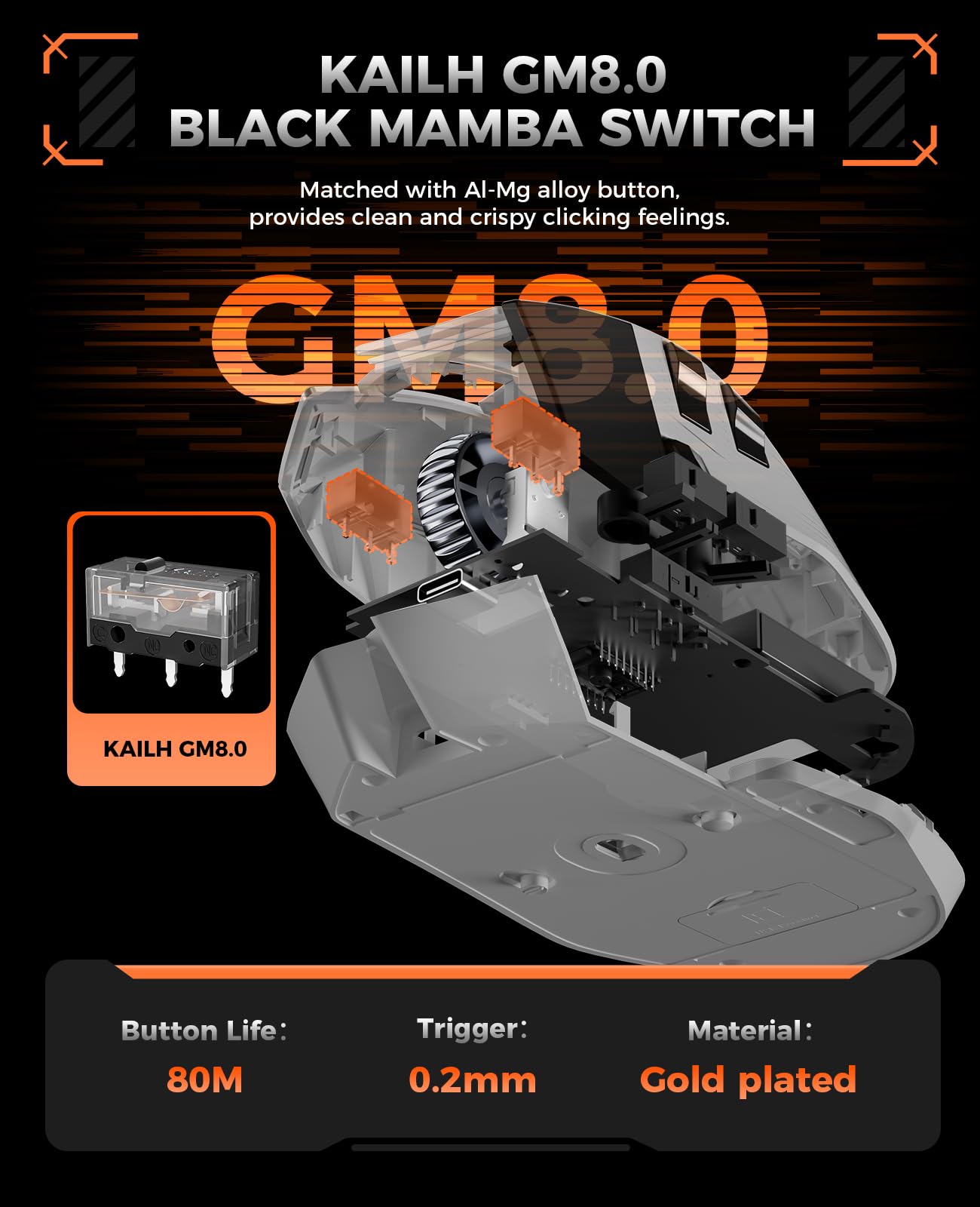 Foto 8 pulgar | Ratón Inalámbrico Para Juegos Dareu A980promax 30k Dpi 2.4g/bt/usb - Venta Internacional.