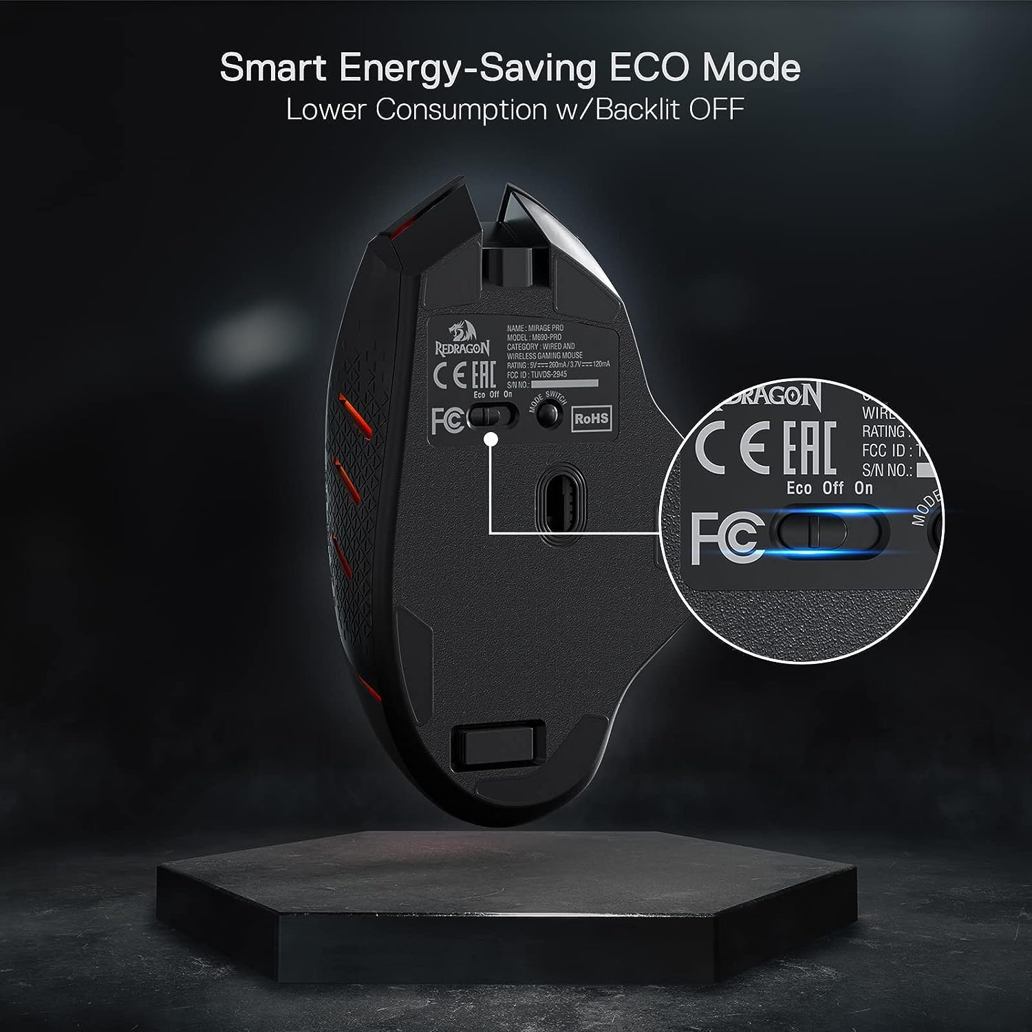 Foto 6 | Ratón Inalámbrico Para Juegos Redragon M690 Pro 8000 Dpi - Venta Internacional.