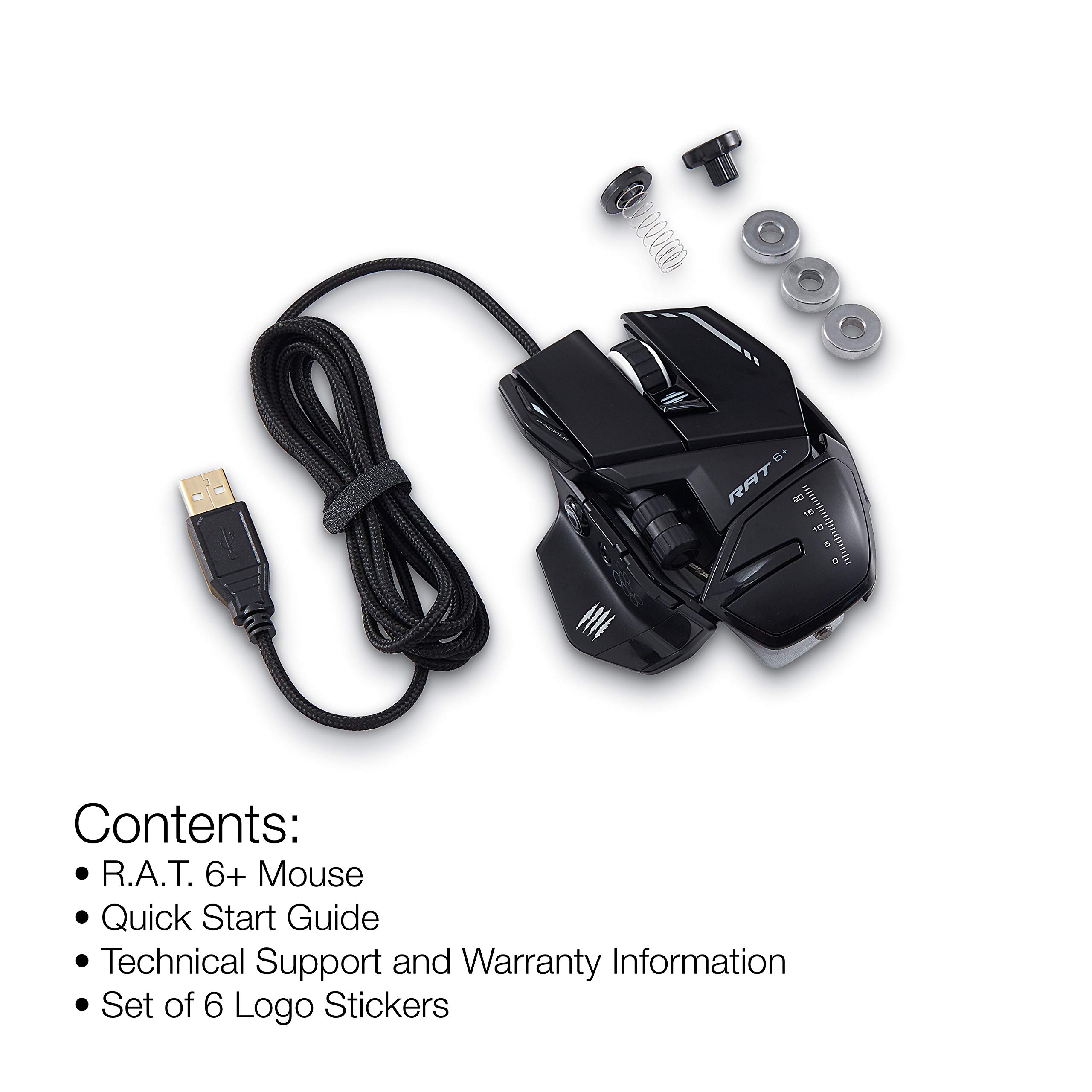 Foto 4 pulgar | Ratón Para Videojuegos Mad Catz The Authentic R.a.t. 6+ Optical Black - Venta Internacional.