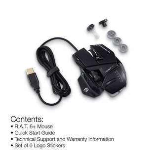 Foto 3 | Ratón Para Videojuegos Mad Catz The Authentic R.a.t. 6+ Optical Black - Venta Internacional.