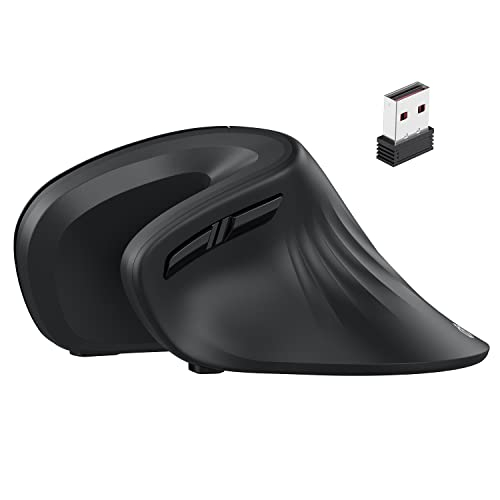 Venta International - Iclever Ergononononomic Ratón - Mouse Vertical Inalámbrico 6 Botones Con Dpi Ajustable Cómodo