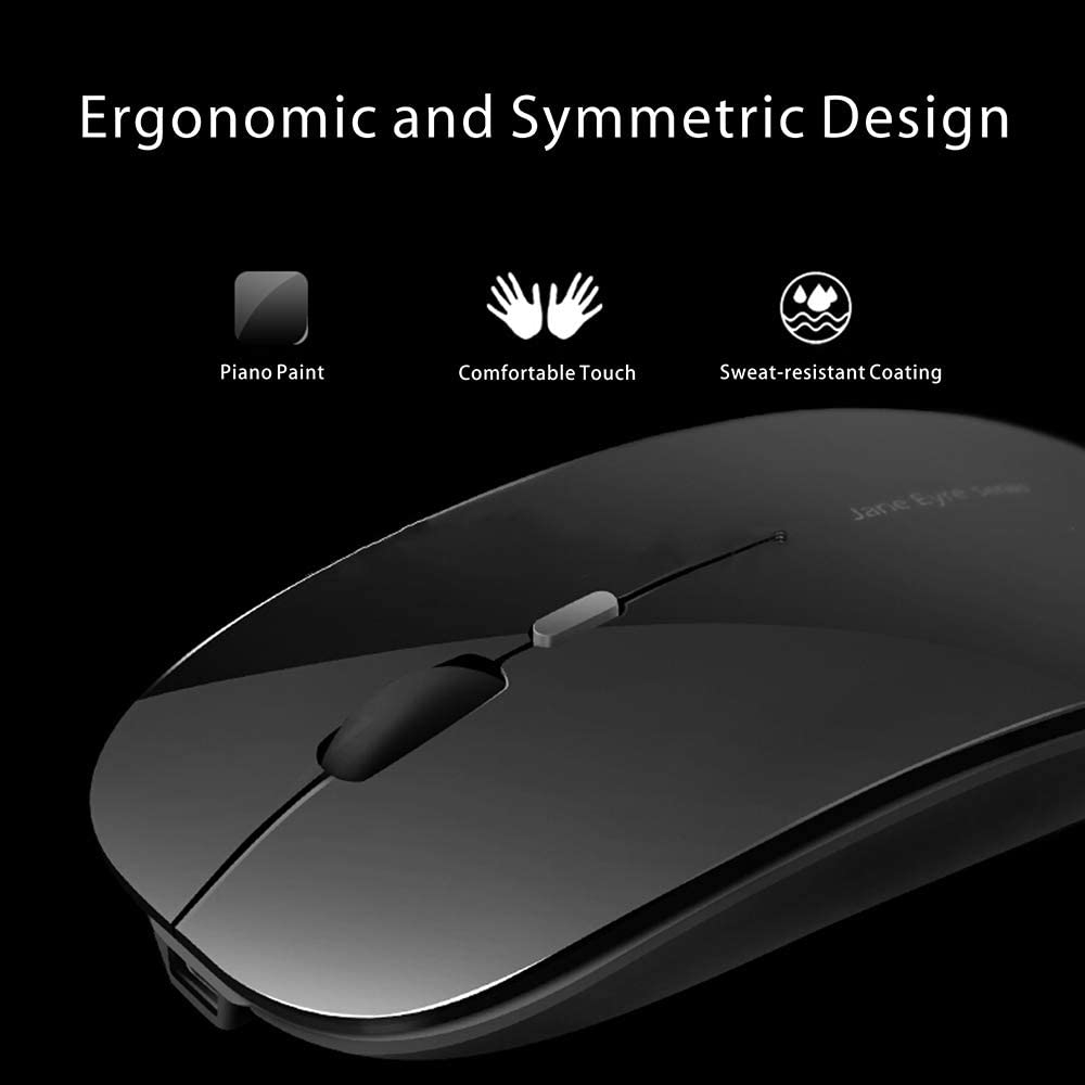 Foto 3 pulgar | Ratón Inalámbrico Q5 Slim + Receptor Usb Y Adaptador Tipo C + Pc, Portátil + Negro - Venta Internacional.