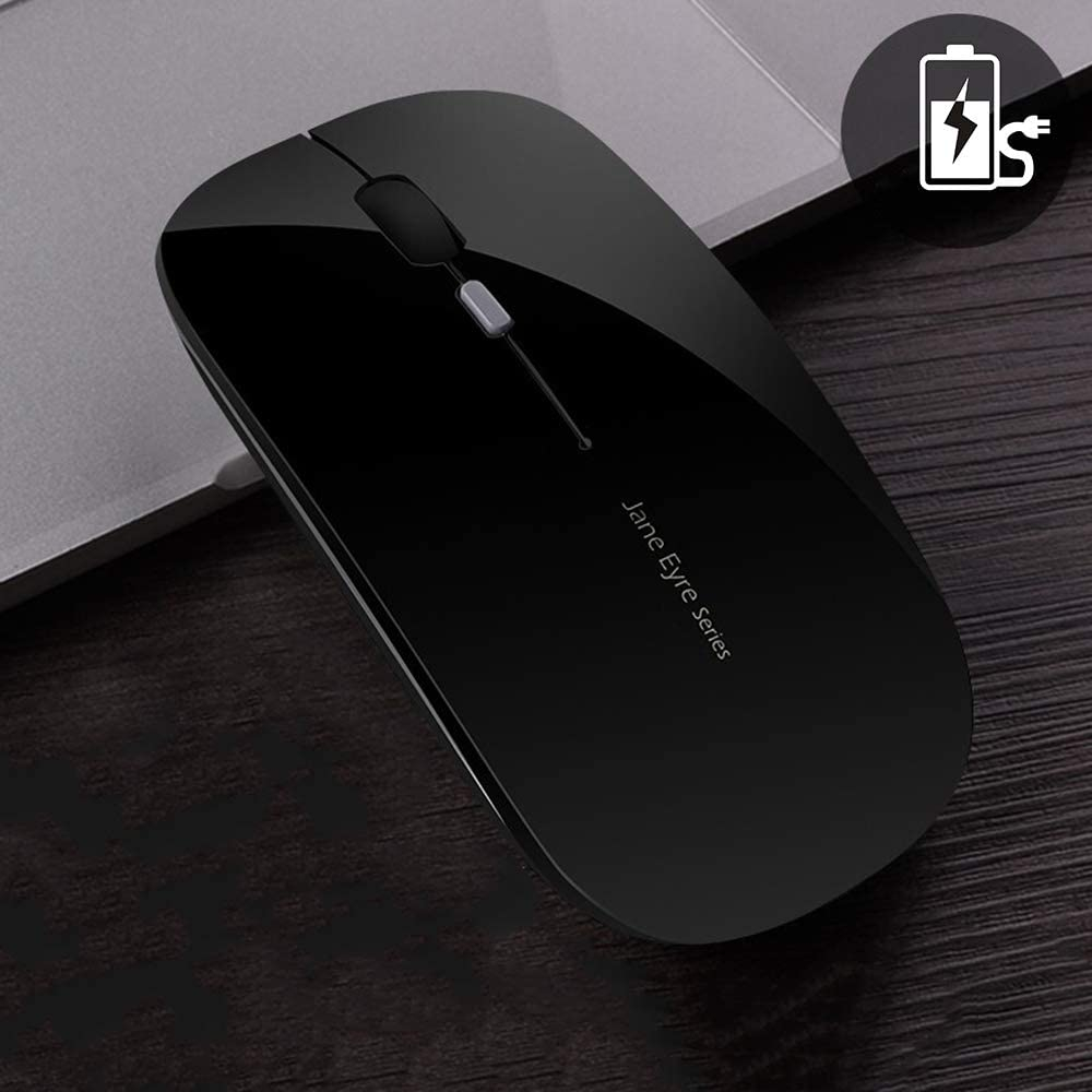 Foto 4 pulgar | Ratón Inalámbrico Q5 Slim + Receptor Usb Y Adaptador Tipo C + Pc, Portátil + Negro - Venta Internacional.