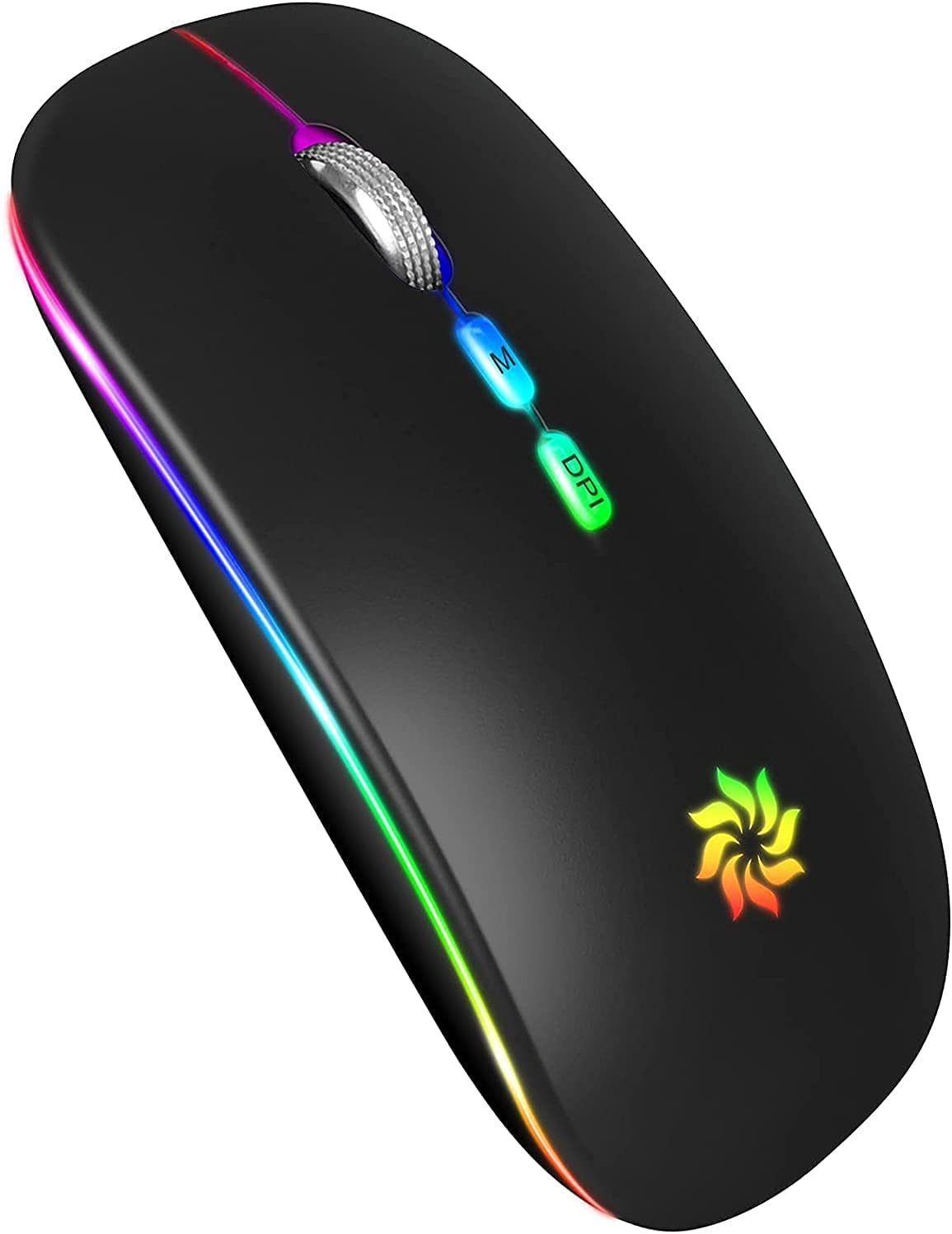 Foto 2 pulgar | Venta International: Mouse Inalámbrico Led Ratón Inalámbrico Ratón Recargable Slim Mouse 2.4g Mobi Portátil