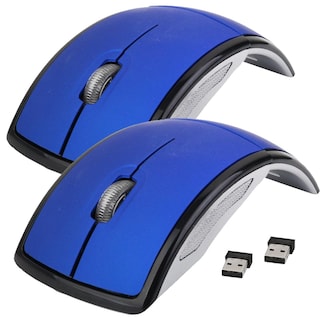 Foto 2 | Mouse 3 Botones Inalámbrico Hotshot Mxrtb-002 2 Piezas Azul