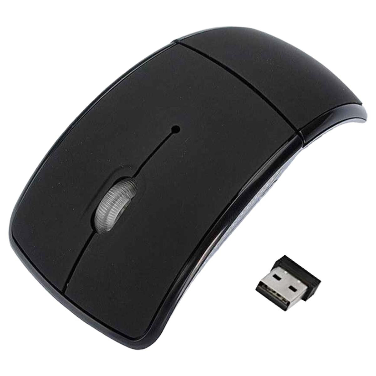 Foto 2 pulgar | Mouse Inalámbrico Plegable Hotshot Mxcba-001 1 Pieza Negro