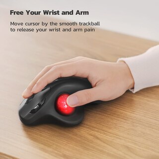 Foto 4 | Venta Internacional-Mouse Nulea Inalámbrico Negro Recargable