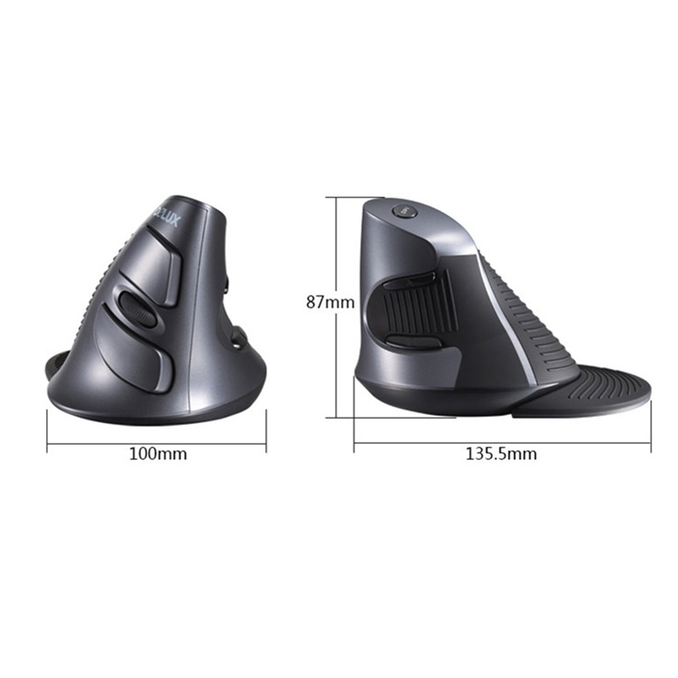 Foto 2 pulgar | Venta Internacional-ratón Inalámbrico Delux M618gx De 6 Botones Ergonómico Vertical
