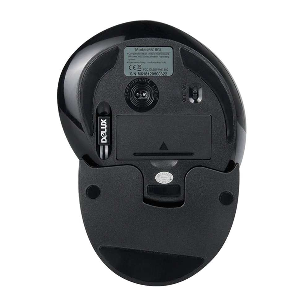 Foto 3 pulgar | Venta Internacional-ratón Inalámbrico Delux M618gx De 6 Botones Ergonómico Vertical