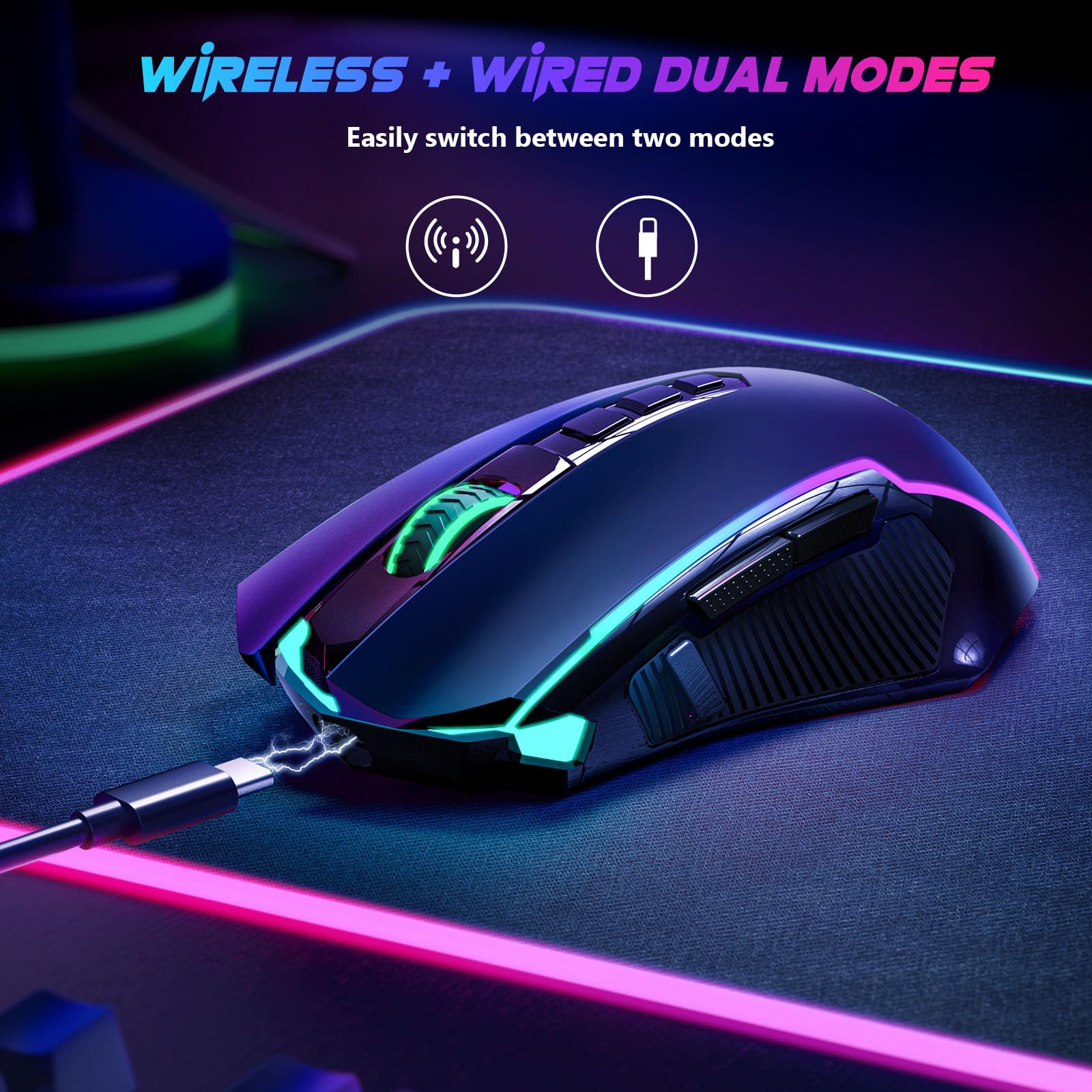 Foto 6 pulgar | Ratón Inalámbrico para Juegos Redragon M910-ws 8000 Dpi Rgb - Venta Internacional