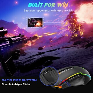 Foto 6 | Ratón Inalámbrico para Juegos Redragon M910-ws 8000 Dpi Rgb - Venta Internacional