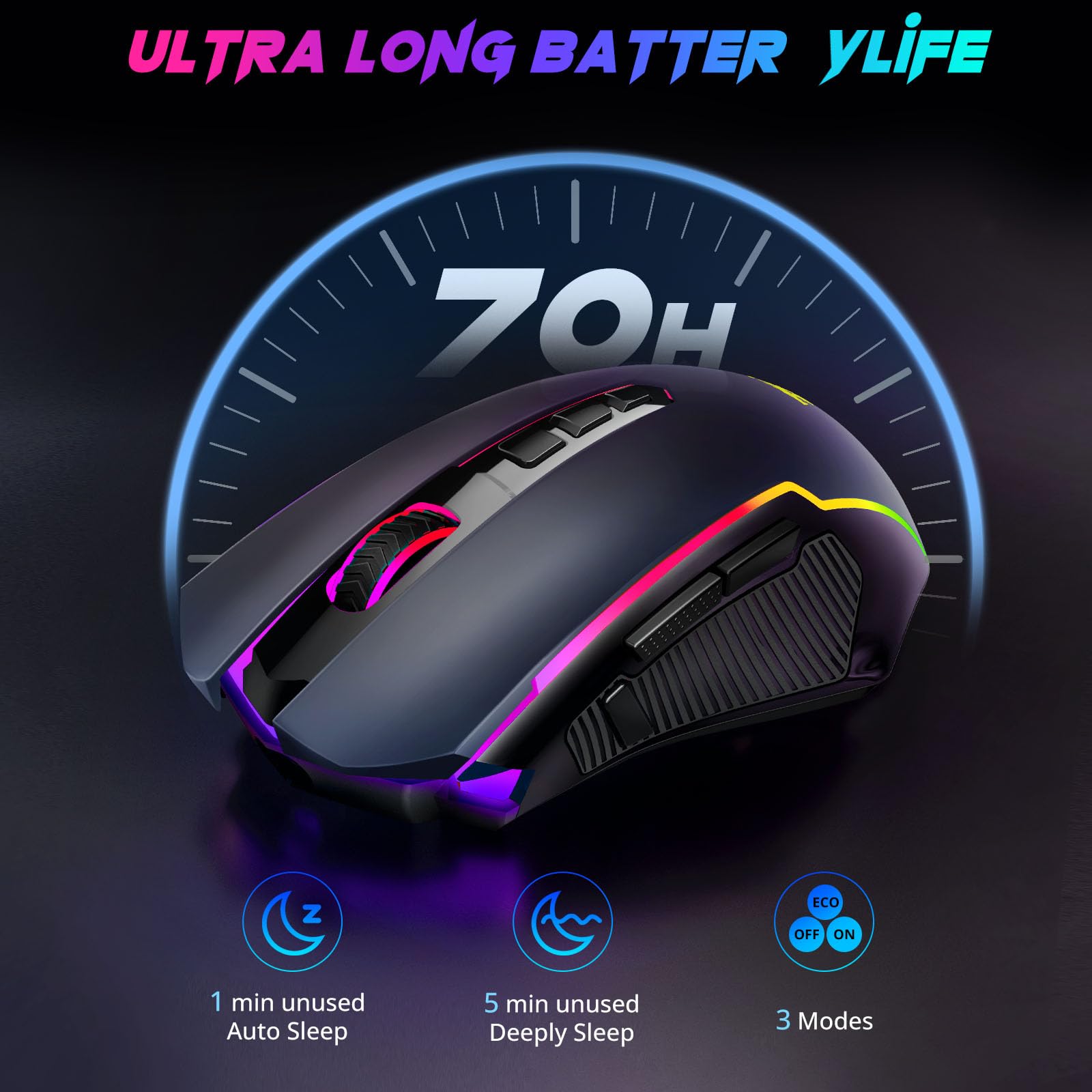 Foto 8 pulgar | Ratón Inalámbrico para Juegos Redragon M910-ws 8000 Dpi Rgb - Venta Internacional