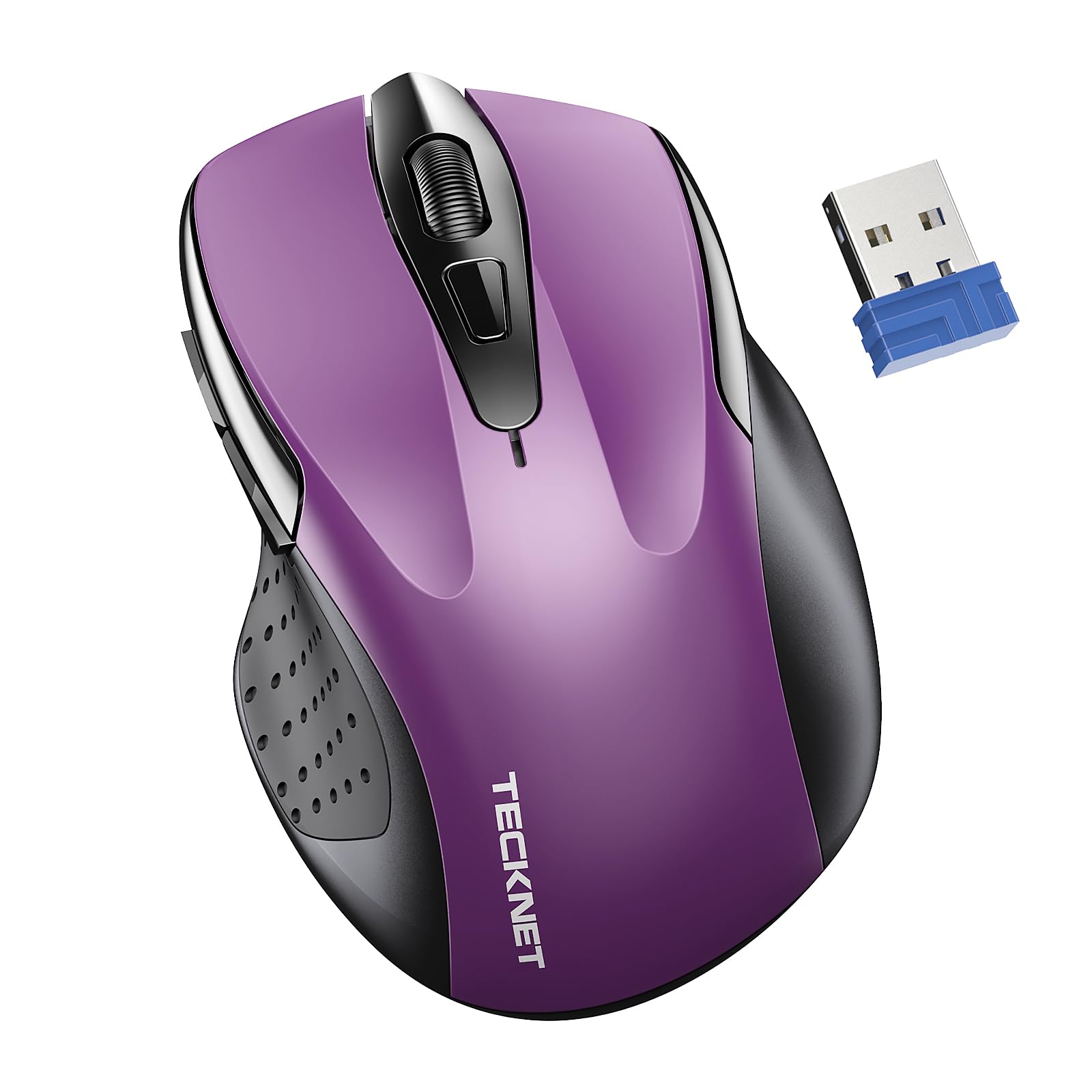 Foto 2 pulgar | Ratón Inalámbrico TeckNet Púrpura 4000 Dpi para Portátil - Venta Internacional