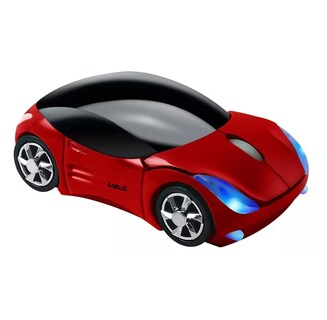 Foto 5 | Ratón Inalámbrico Lab.G 2,4 G con Forma de Coche Deportivo Ferrari Rojo