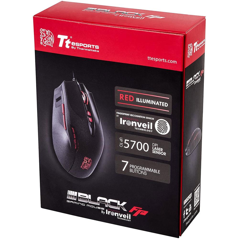 Foto 7 pulgar | Mouse Gamer Thermaltake MO-BKV-WDLGBK-01 color Negro