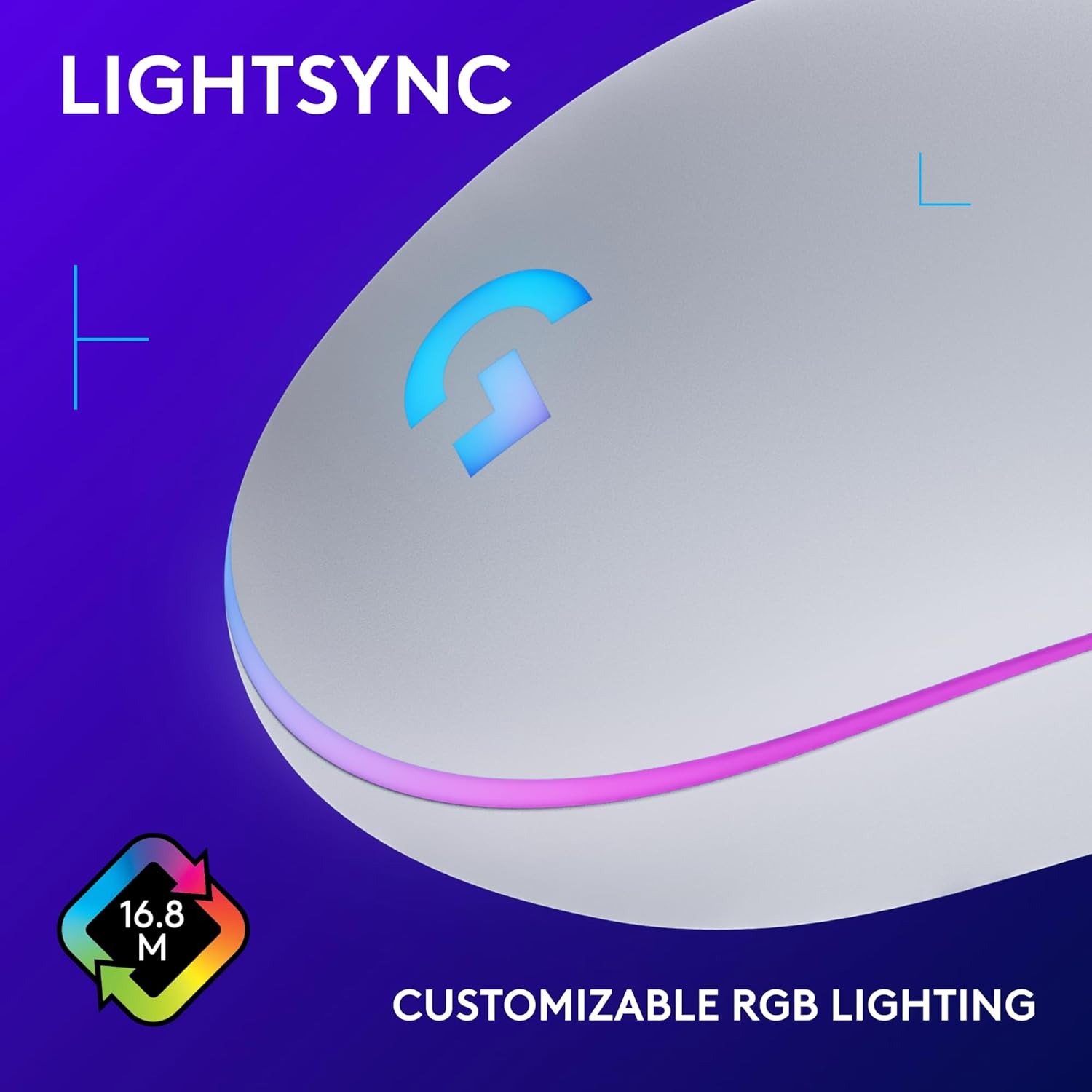 Foto 5 pulgar | Ratón Para Juegos Logitech G102/g203 Con Cable Rgb Lightsync De 8000 Dpi - Venta Internacional.