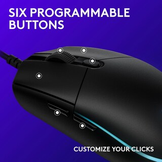 Foto 3 | Ratón Gaming Logitech G102/g203 Con Cable 8000 Dpi Rgb Negro - Venta Internacional.