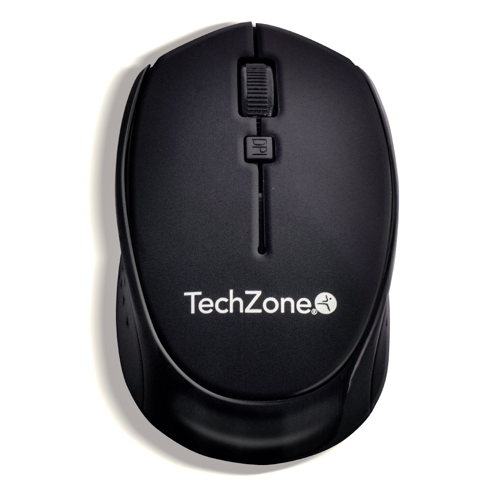 Foto 2 pulgar | Mouse Inalámbrico Techzone Rubber color Negro