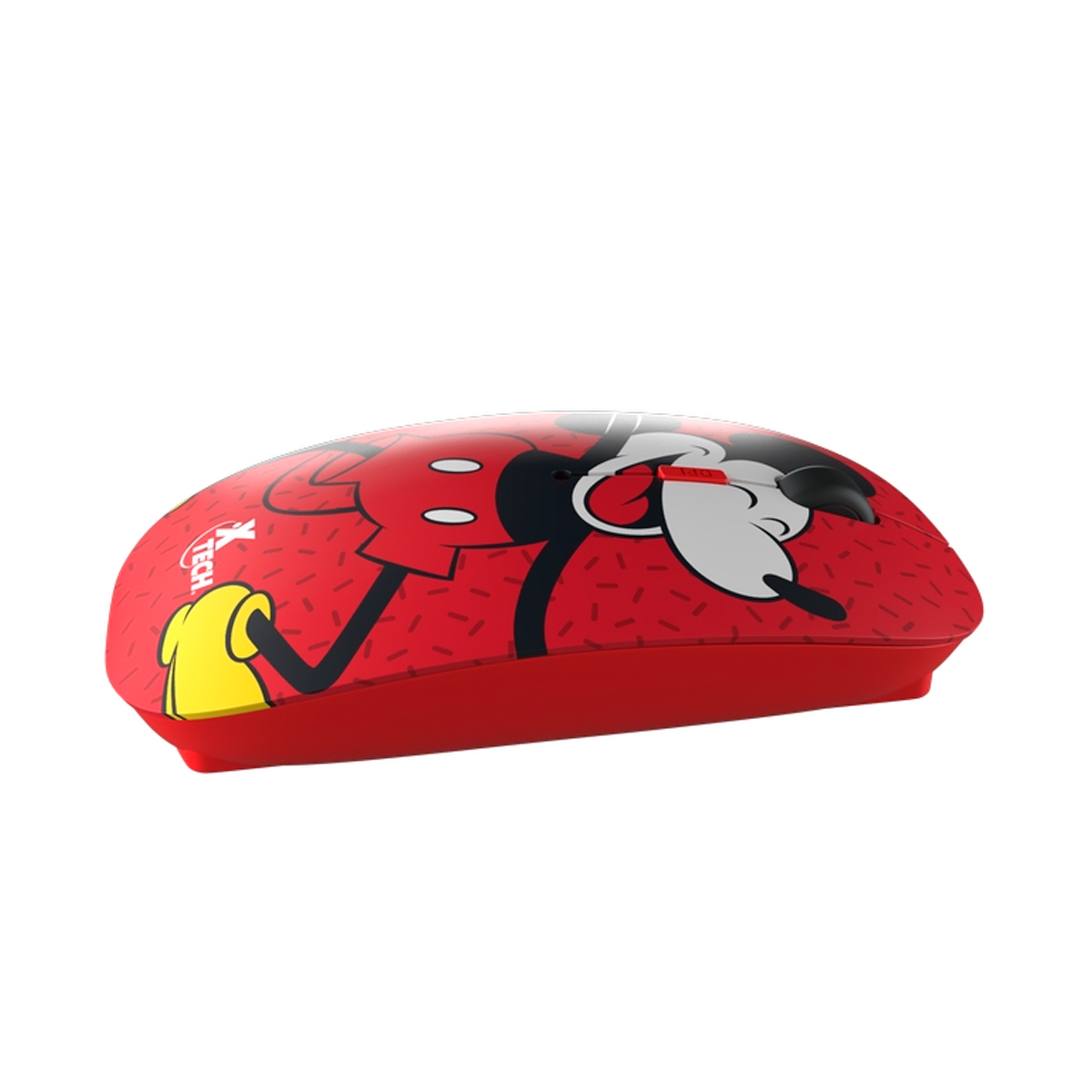 Foto 5 pulgar | Mouse Xtech Disney Mickey Mouse Inalambrico 1600 Dpi Rojo (xtm-d340mk)