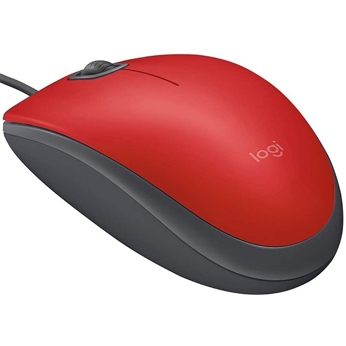 Mouse Logitech 910-005492 Alámbrico Óptico Usb Rojo