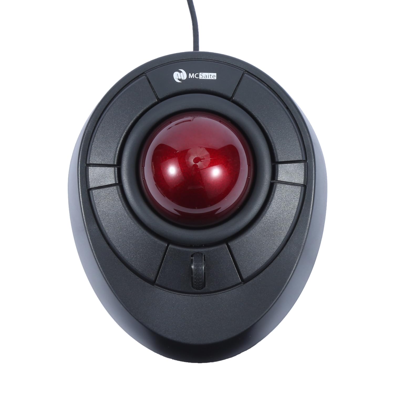 Ratón Trackball Mcsaite Con Cable Y Rueda De Desplazamiento, Bola Roja - Venta Internacional.