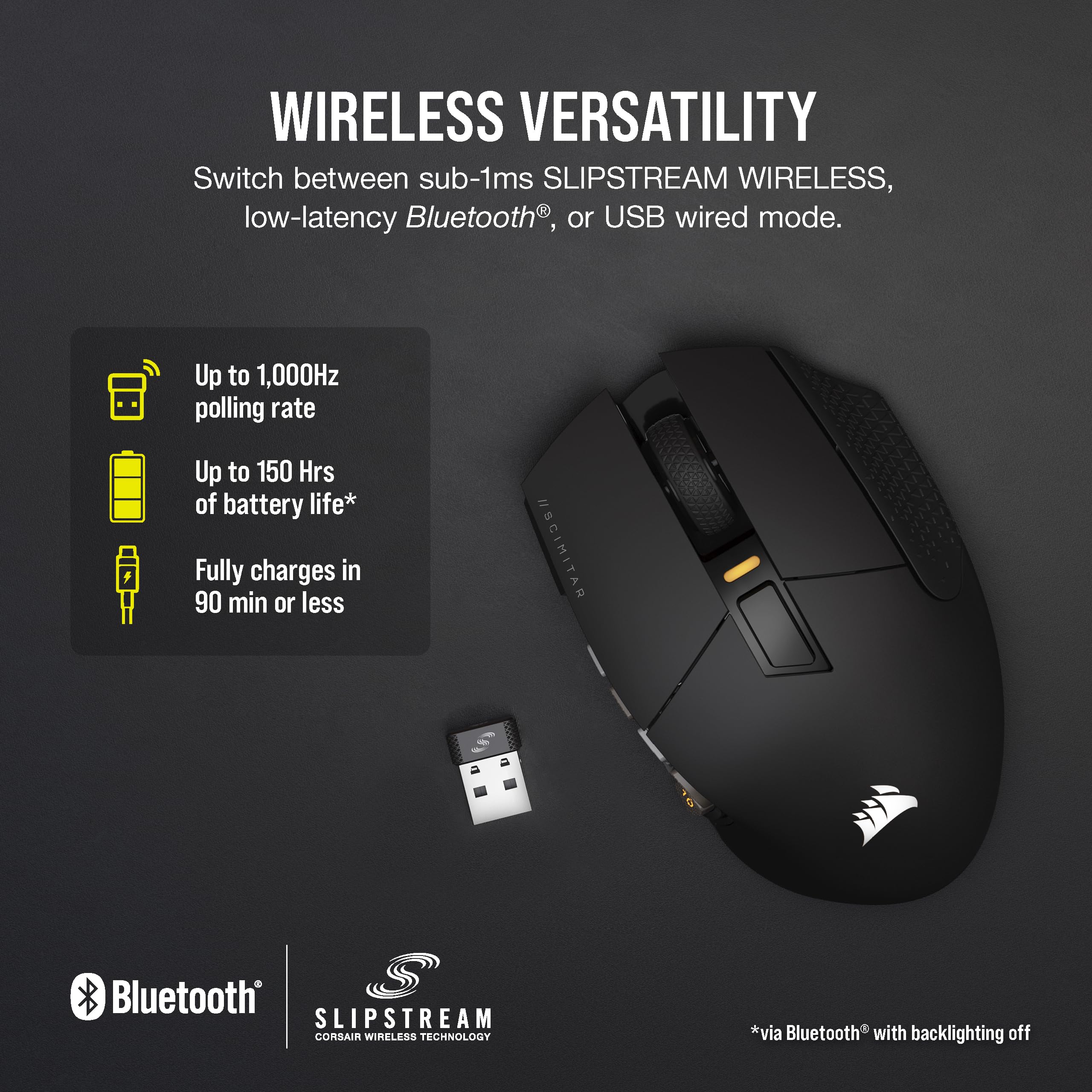 Foto 6 pulgar | Ratón Para Juegos Corsair Scimitar Elite Rgb Wireless 26,000 Dpi - Venta Internacional.