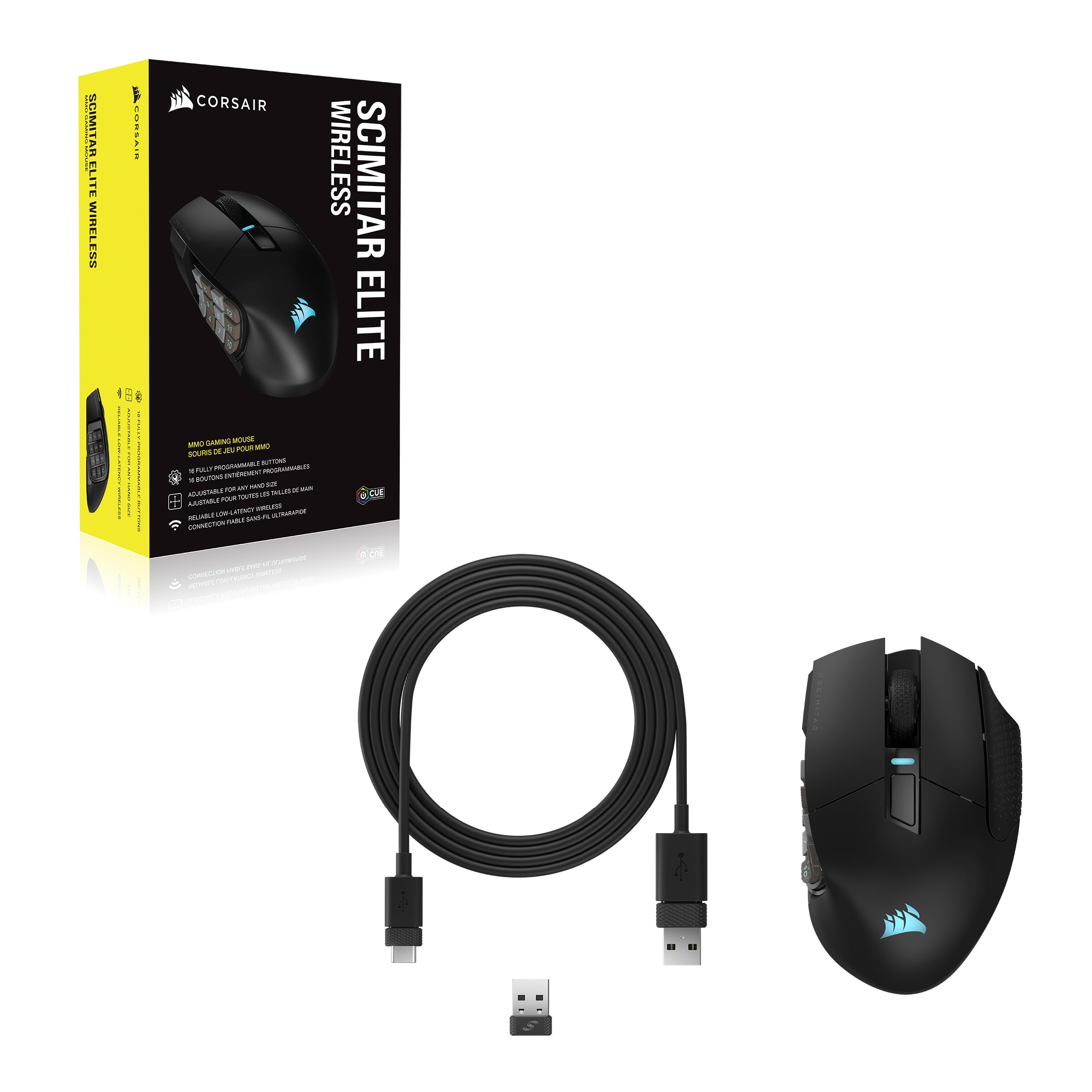 Foto 8 pulgar | Ratón Para Juegos Corsair Scimitar Elite Rgb Wireless 26,000 Dpi - Venta Internacional.