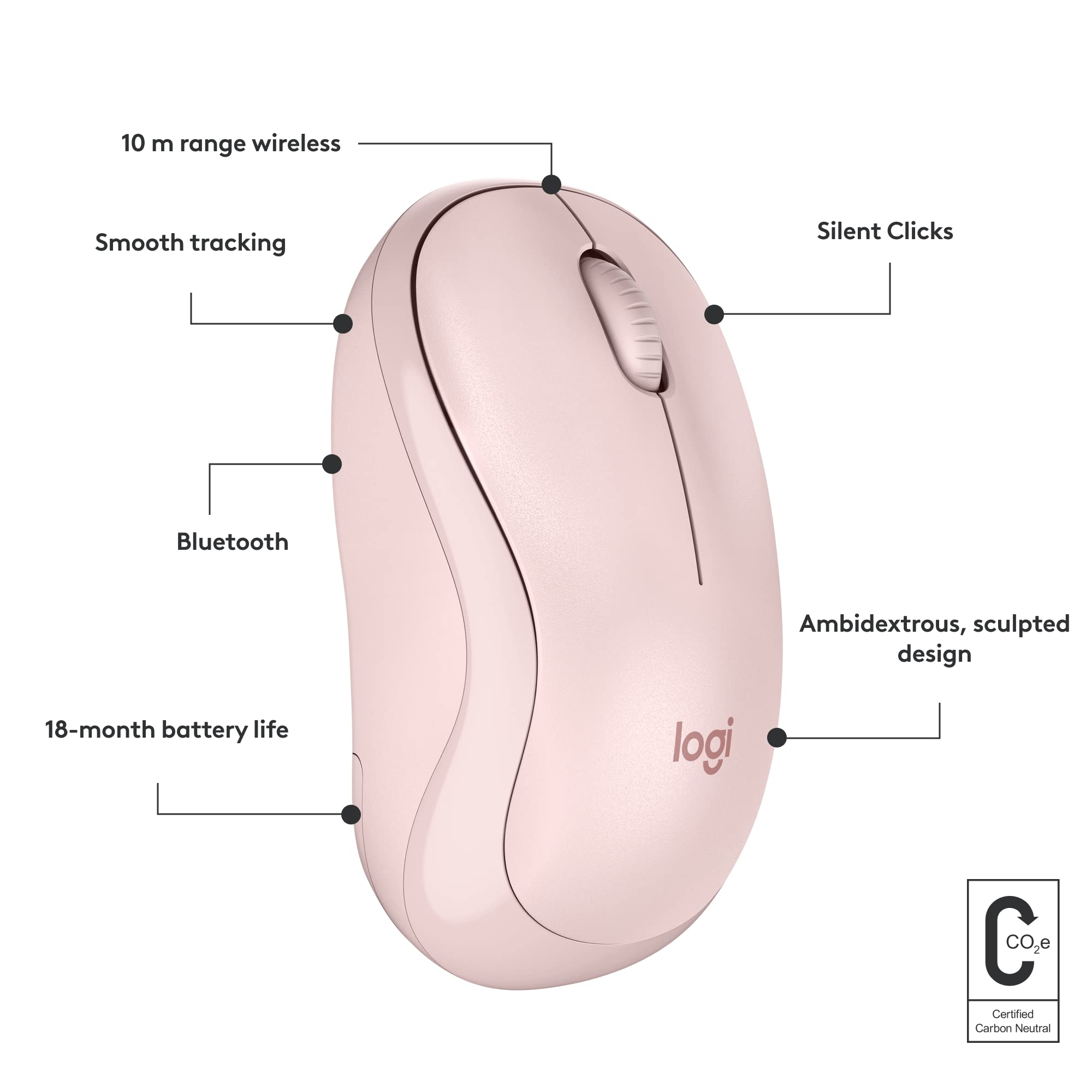 Foto 8 pulgar | Mouse Bluetooth Logitech M240 Silent Wireless - Venta Internacional