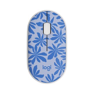 Foto 1 | Mouse Inalámbrico Logitech M340 Edición Limitada Azul Floral - Venta Internacional