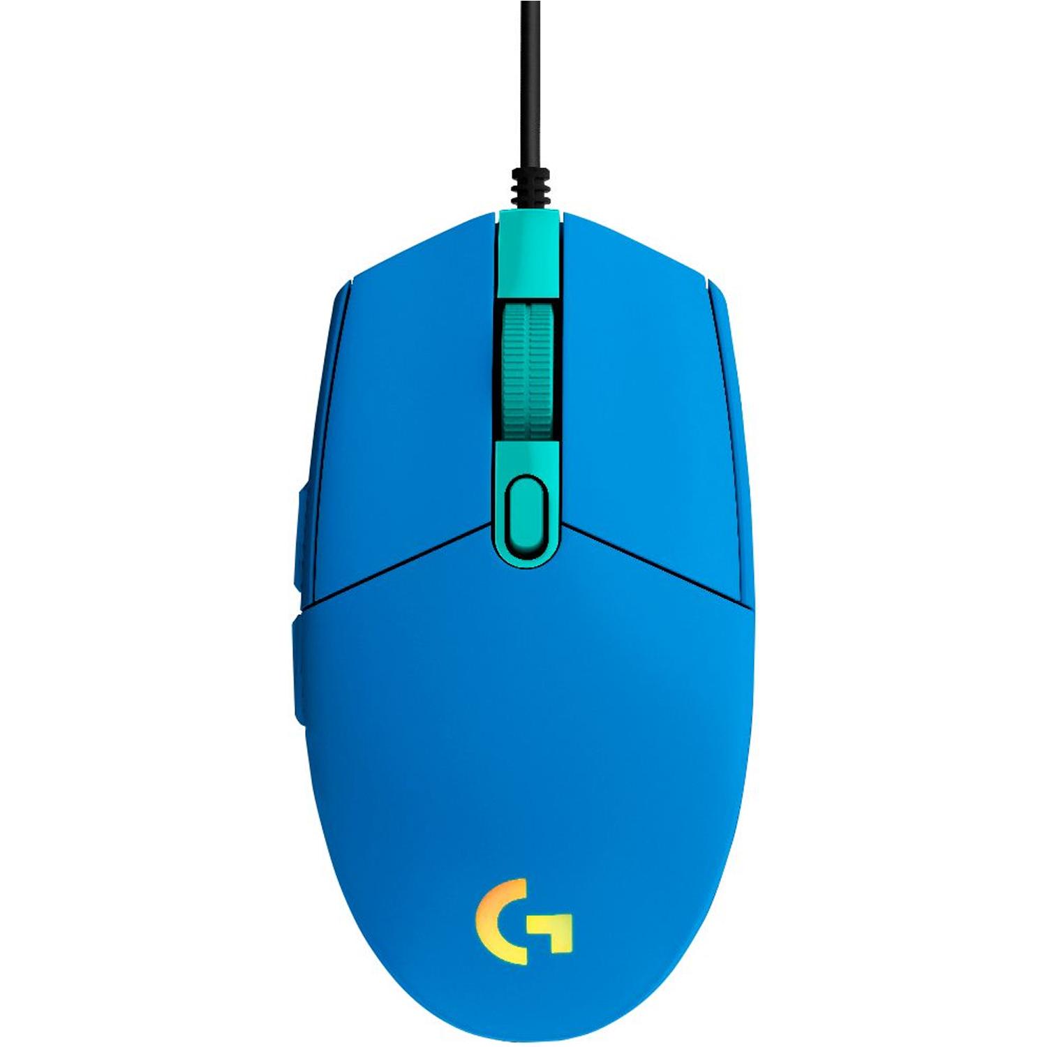 Mouse Gamer Logitech G G203 Rgb Lightsync 8000 Dpi 6 Botones 910-005795 color Azul