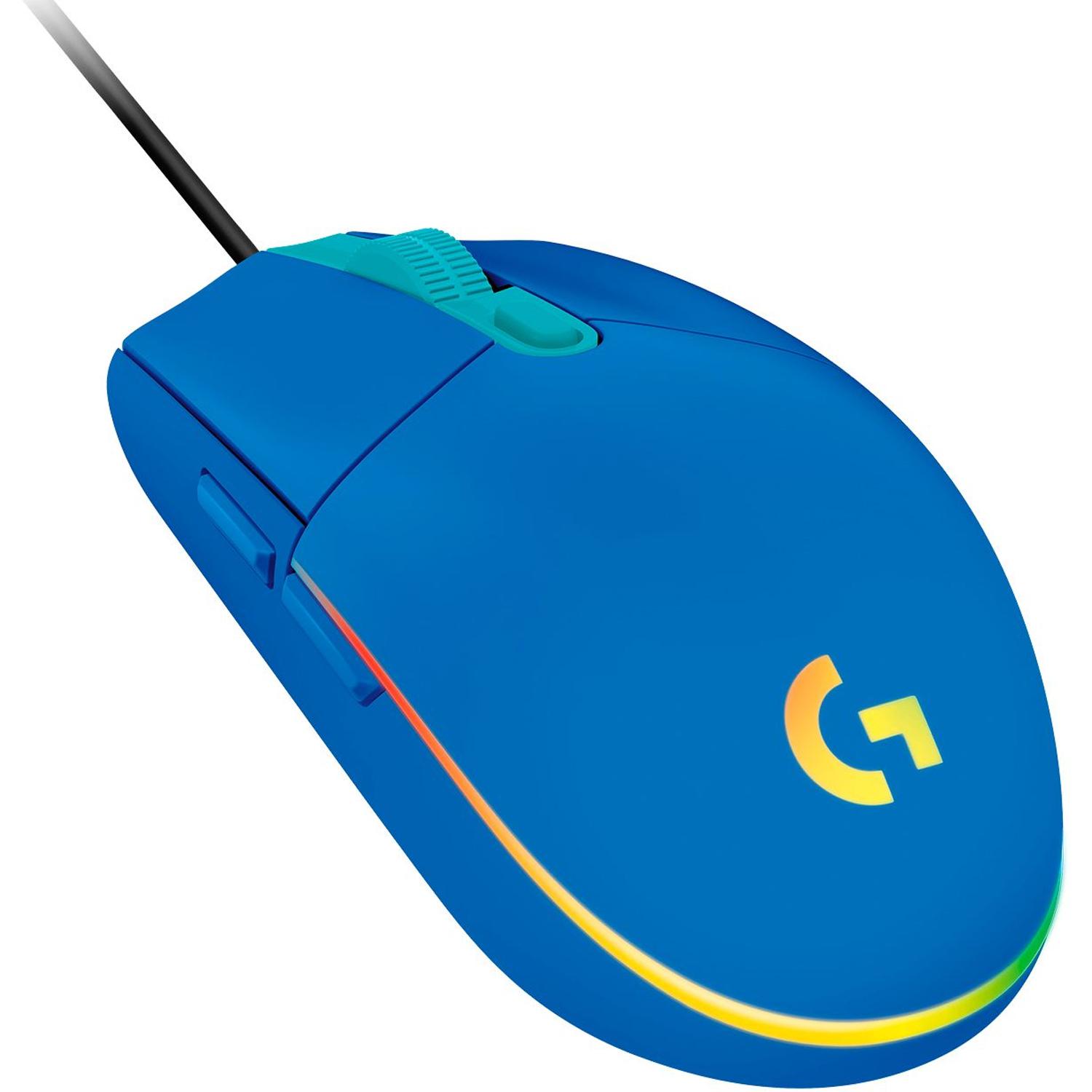 Foto 3 pulgar | Mouse Gamer Logitech G G203 Rgb Lightsync 8000 Dpi 6 Botones 910-005795 color Azul