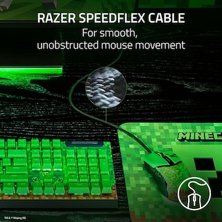 Foto 7 | Mouse Alámbrico Razer Minecraft Verde-Venta Internacional