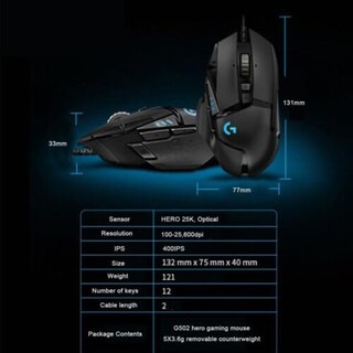 Foto 6 | Ratón Para Juegos Logitech G502 Hero Mr0076 910-005571 - Venta Internacional.