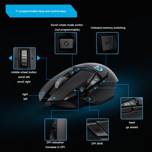 Foto 8 pulgar | Ratón Para Juegos Logitech G502 Hero Mr0076 910-005571 - Venta Internacional.