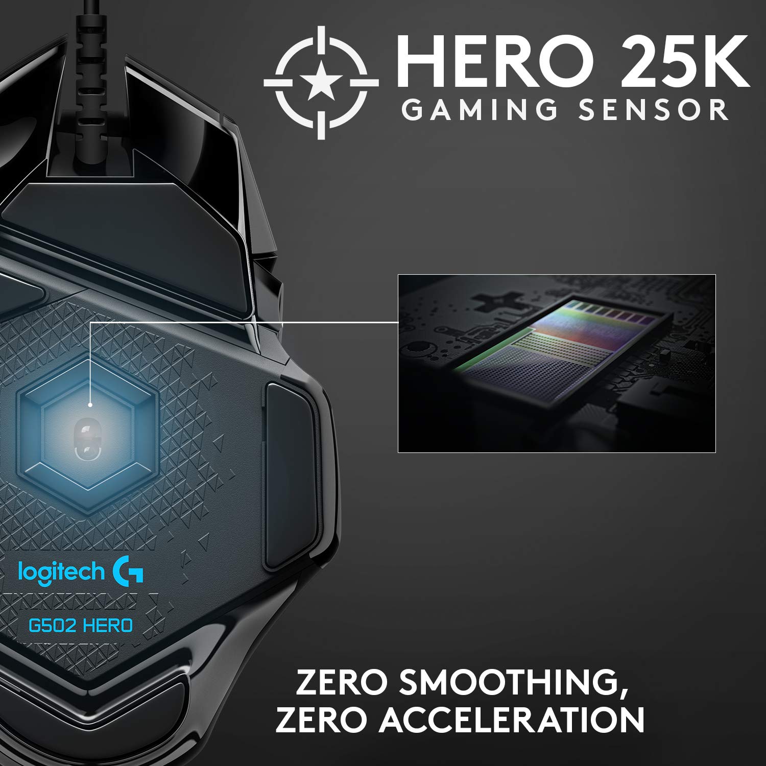 Foto 2 | Ratón Para Juegos Logitech G502 Hero De Alto Rendimiento Con Cable - Venta Internacional.