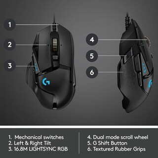 Foto 5 | Ratón Para Juegos Logitech G502 Hero De Alto Rendimiento Con Cable - Venta Internacional.