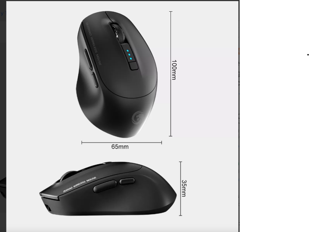 Foto 5 pulgar | Mouse Inalámbrico Wünd Bluetooth Recargable Ergonomía 2.4g 3modos