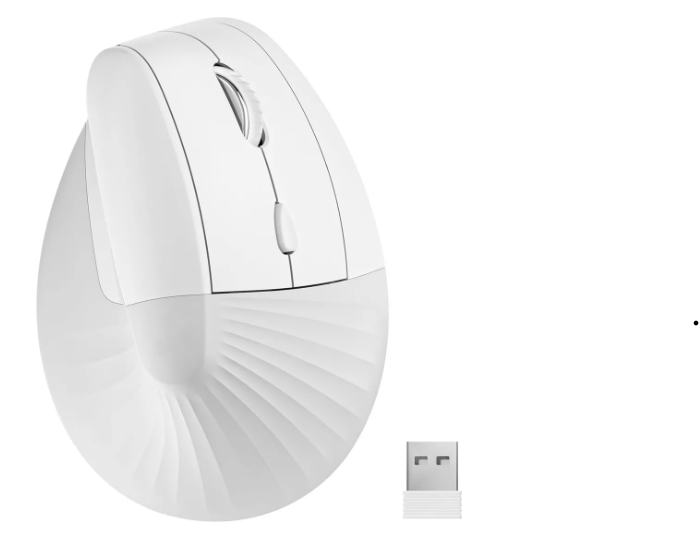 Mouse Vertical Recargable Inalámbrico Usb Clic Silencioso