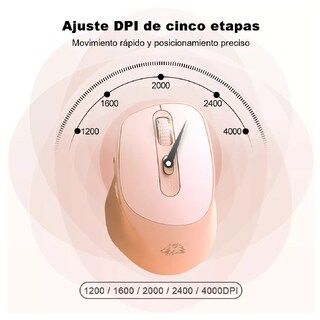 Foto 3 | Mouse Inalámbrico Belug Ergonómico Rosa
