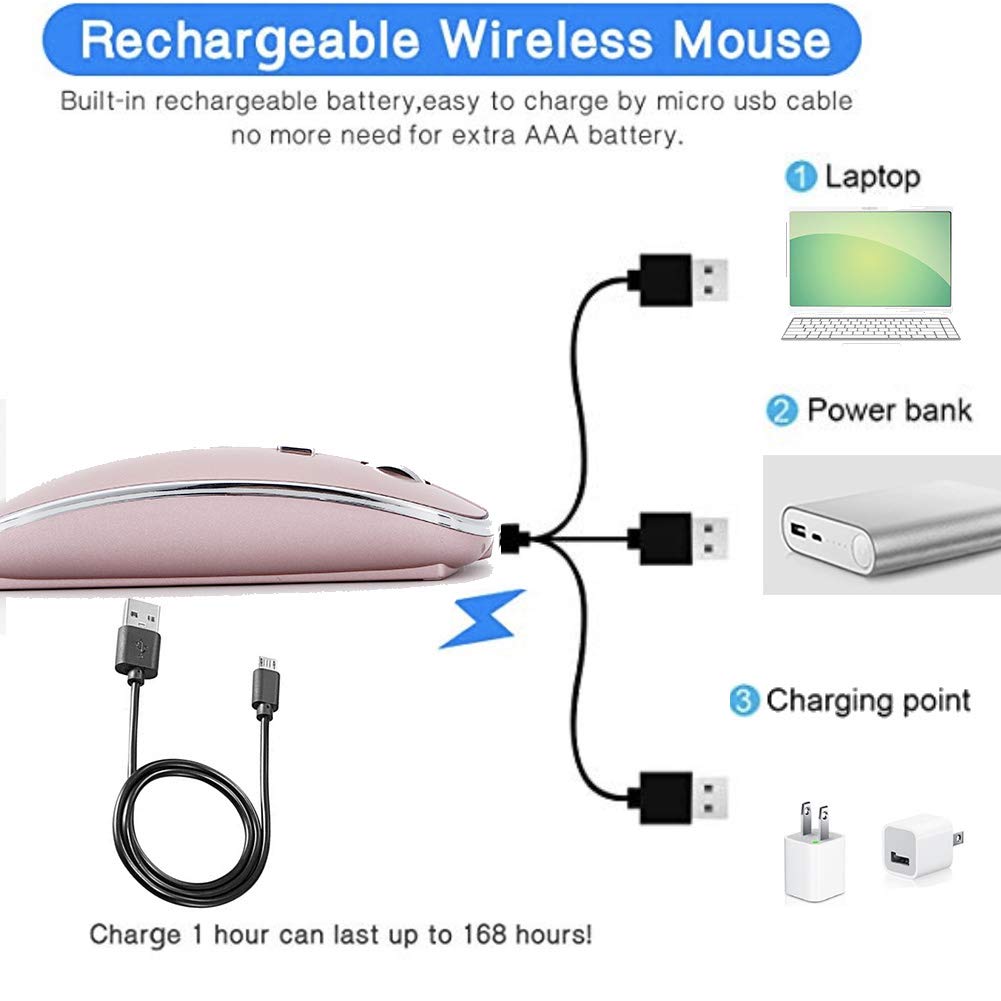 Foto 6 | Ratón Inalámbrico Jetta Recargable Para Macbook Pro Air Imac - Venta Internacional.