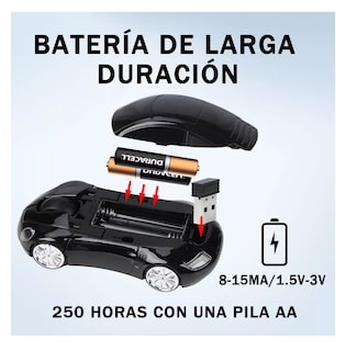 Foto 5 | Mouse Inalambrico de Coche Game Usb Negro