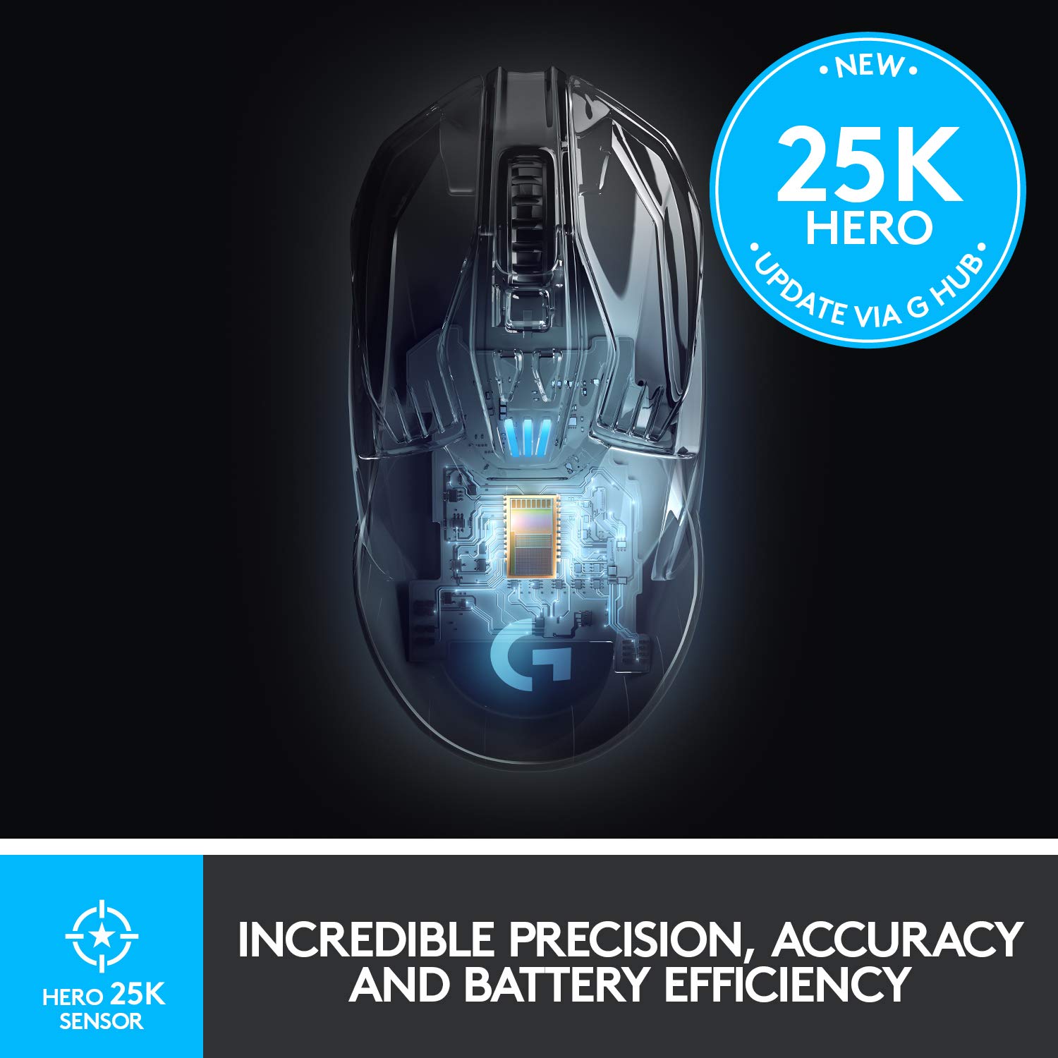 Foto 4 pulgar | Ratón Inalámbrico Para Juegos Logitech G903 Lightspeed Negro - Venta Internacional.