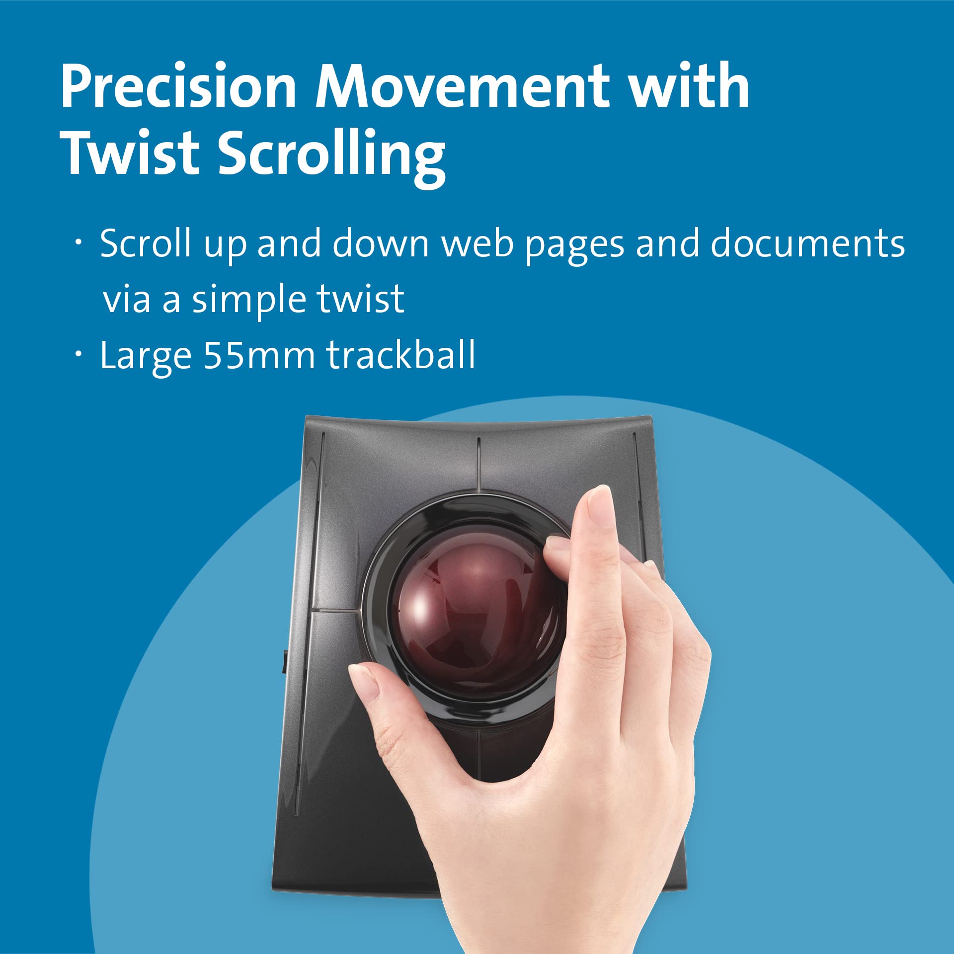 Foto 6 pulgar | Trackball Kensington Slimblade Pro Inalámbrico K72080ww - Venta Internacional.