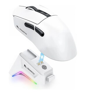 Foto 1 | Xtellar M6 Paw3311 Ratón Juegos Base Carga Rgb Blanco