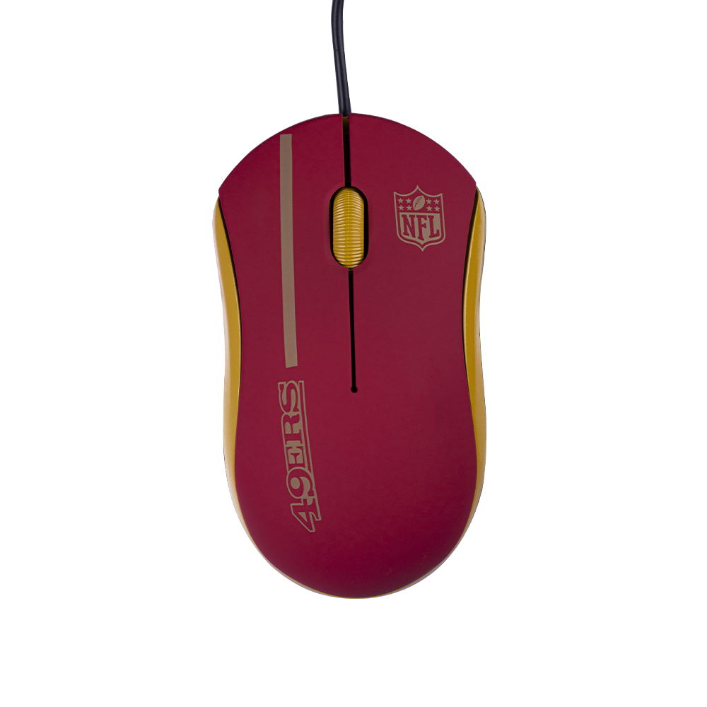 Foto 2 pulgar | Mouse Alámbrico con Mousepad Ginga Nfl San Francisco