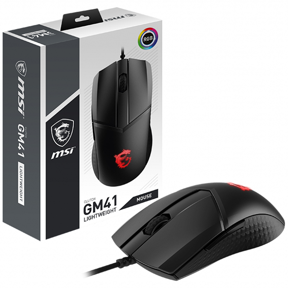 Foto 2 pulgar | Mouse Gamer Msi Clutch Gm41 Lightweight color Negro 16000dpi Alámbrico Rgb