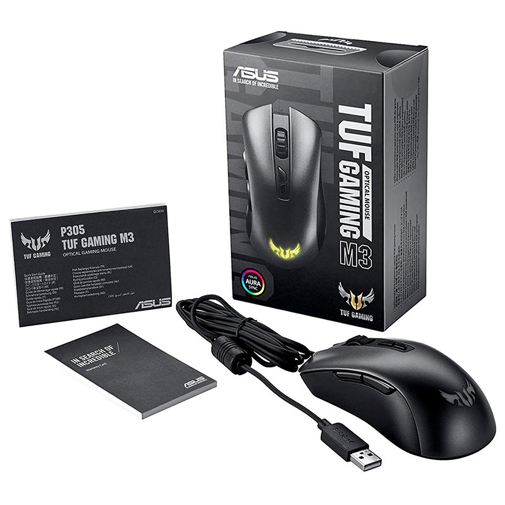 Foto 4 pulgar | Mouse Gamer Asus P305 Tuf Gaming M3 Alámbrico Rgb 7000dpi