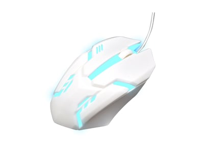 Foto 1 | Mouse Alámbrico Gamer Virtual Zone Mo20 color Blanco Retro Iluminado
