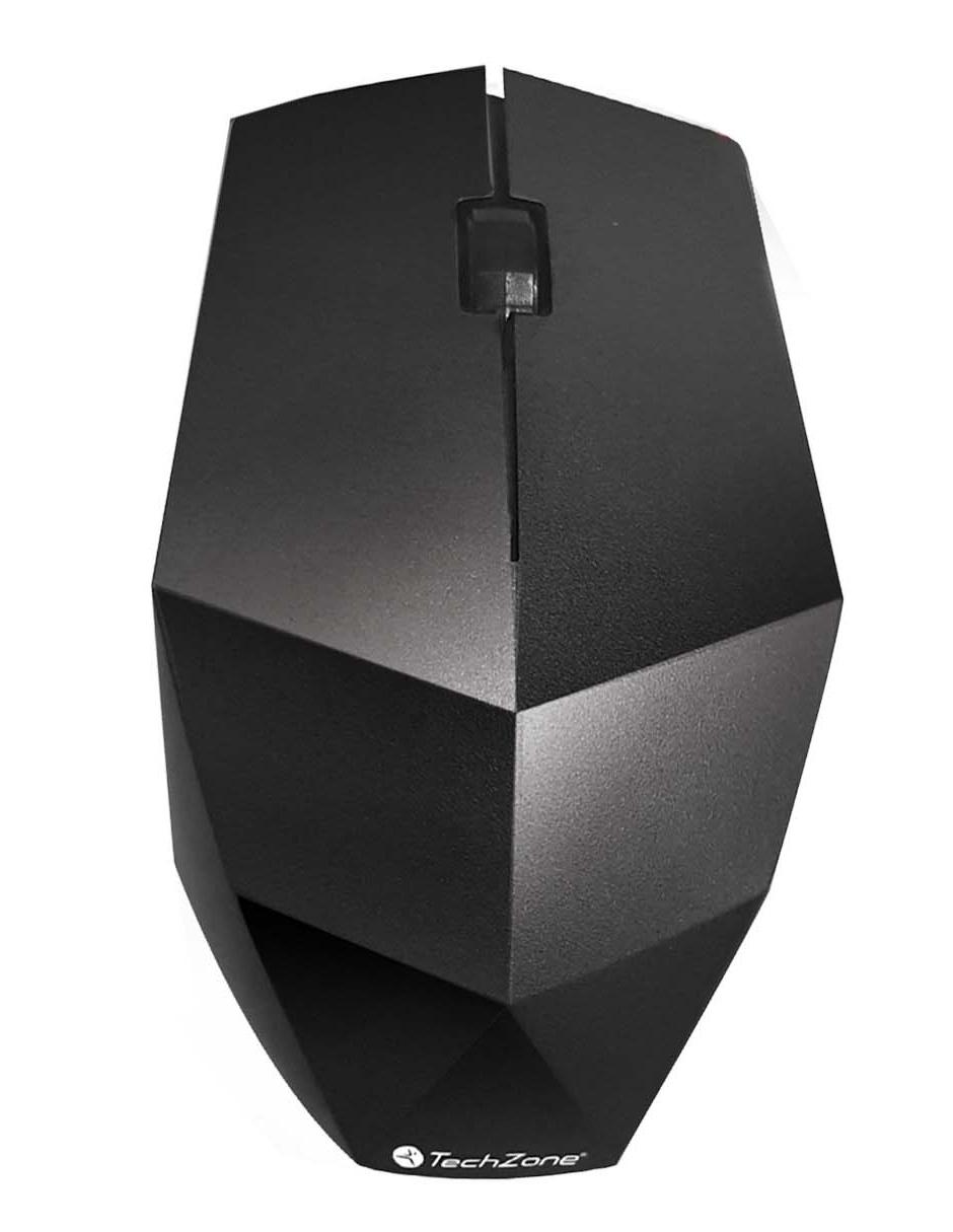 Foto 2 pulgar | Mouse Óptico Techzone Inalámbrico color Negro